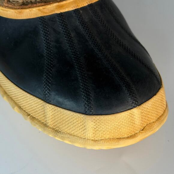 Sorel Manitou Waterproof Fleece Nubuck Leather Rubber Winter Boots Tan Men 10 - Picture 11 of 13